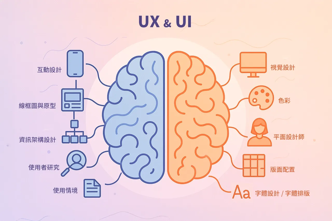 UI/UX設計協同合作流程-從用戶研究到視覺介面實現的完整網站設計流程