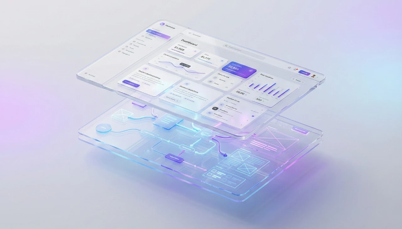 UI設計與UX設計的核心要素對比圖 - 展示兩者在網站設計中的不同職責和協同關係