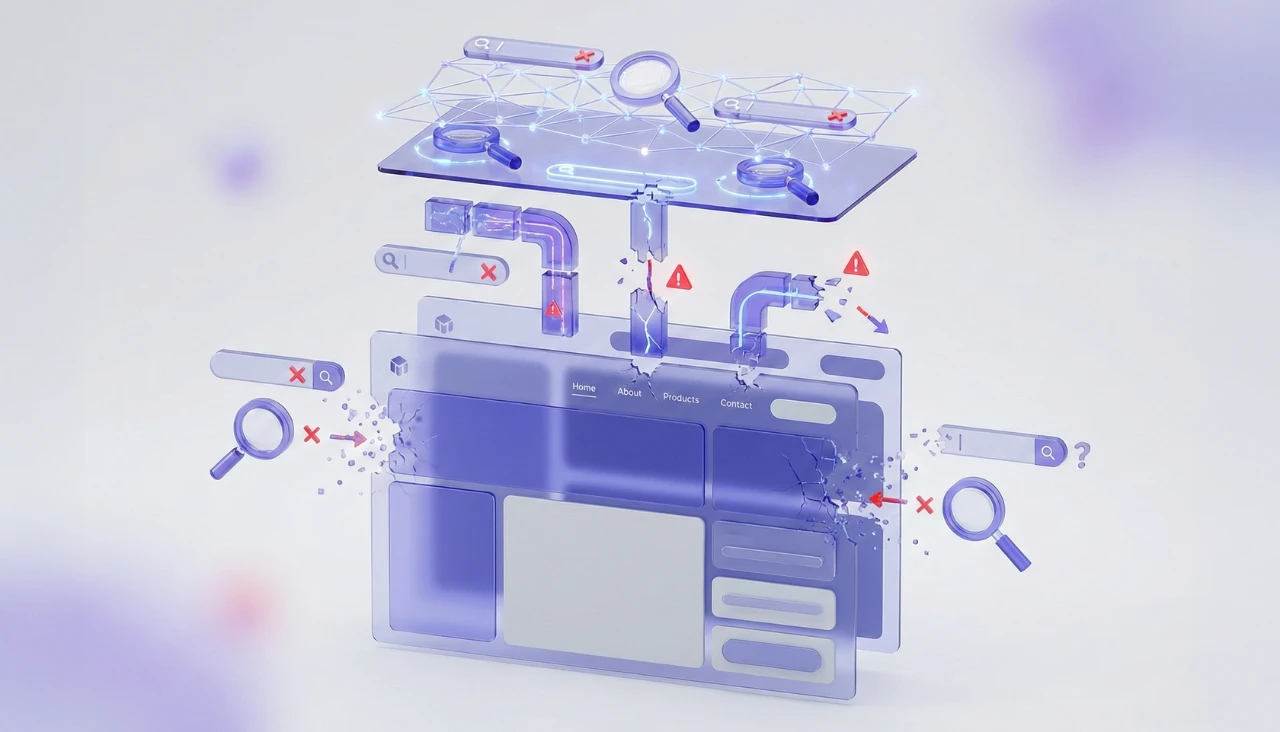 AI網站設計SEO表現差，找不到你的網站
